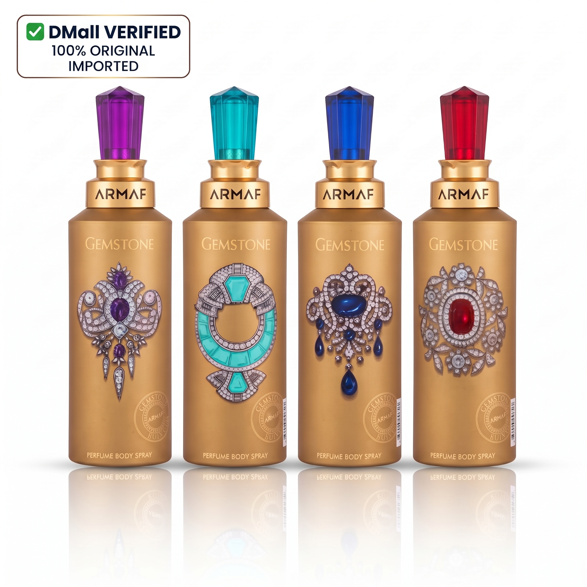 VERTO OFFICIAL Armaf Gemstone Perfume Body Spray 200ml | Long Lasting Luxury Fragrance | Refreshing Deodorant Spray | Premium Daily Wear Body Spray for Men & Women