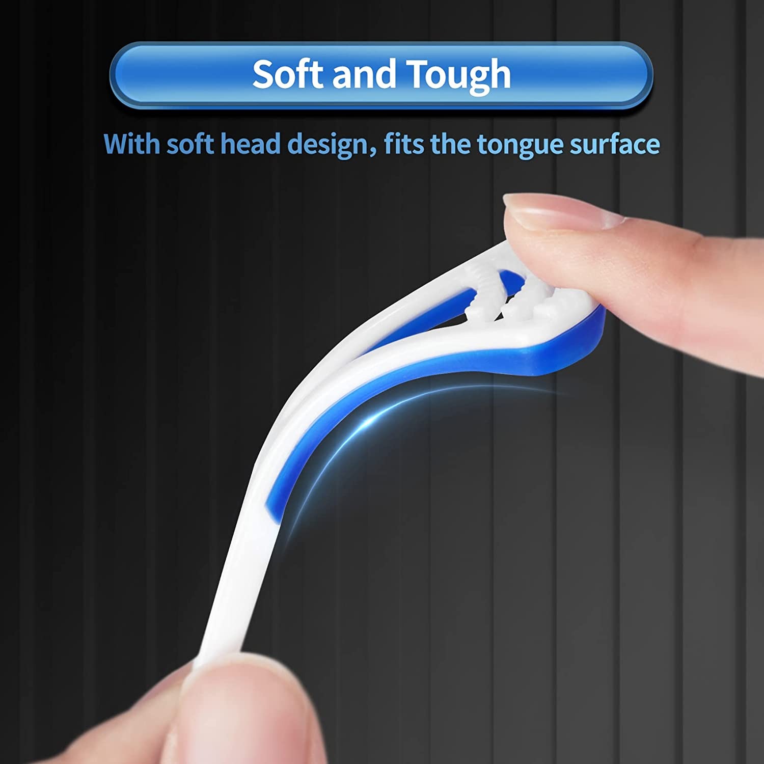 RN  Tongue Scraper Tongue Cleaner Brush Antibacterial Zaban Cleaner Toothbrush Mouth Dental Care Brush Bad Breath Oral Fresher Hygiene Tools Deep Clean For Oral Health Use After Toothbrush For Fresh Breath