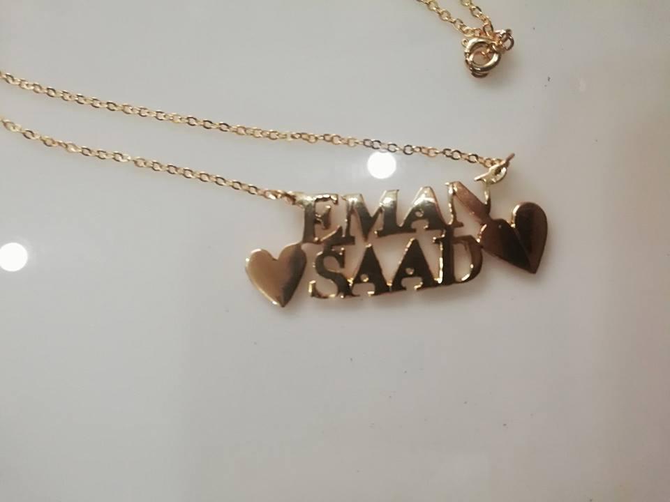 Couple Name 2 Name Heart Love Personalized Name 18k Gold Plated Any Name Custom Made Personalized Gift Necklace Simple Design For Men Women Buy Online At Best Prices In Pakistan Daraz Pk