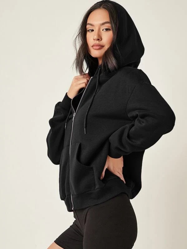 Girls womens winter Zip-Up Hoodie – Formal  Style | Soft worm Fleece | Front Pockets & Hood zipper hood jacket