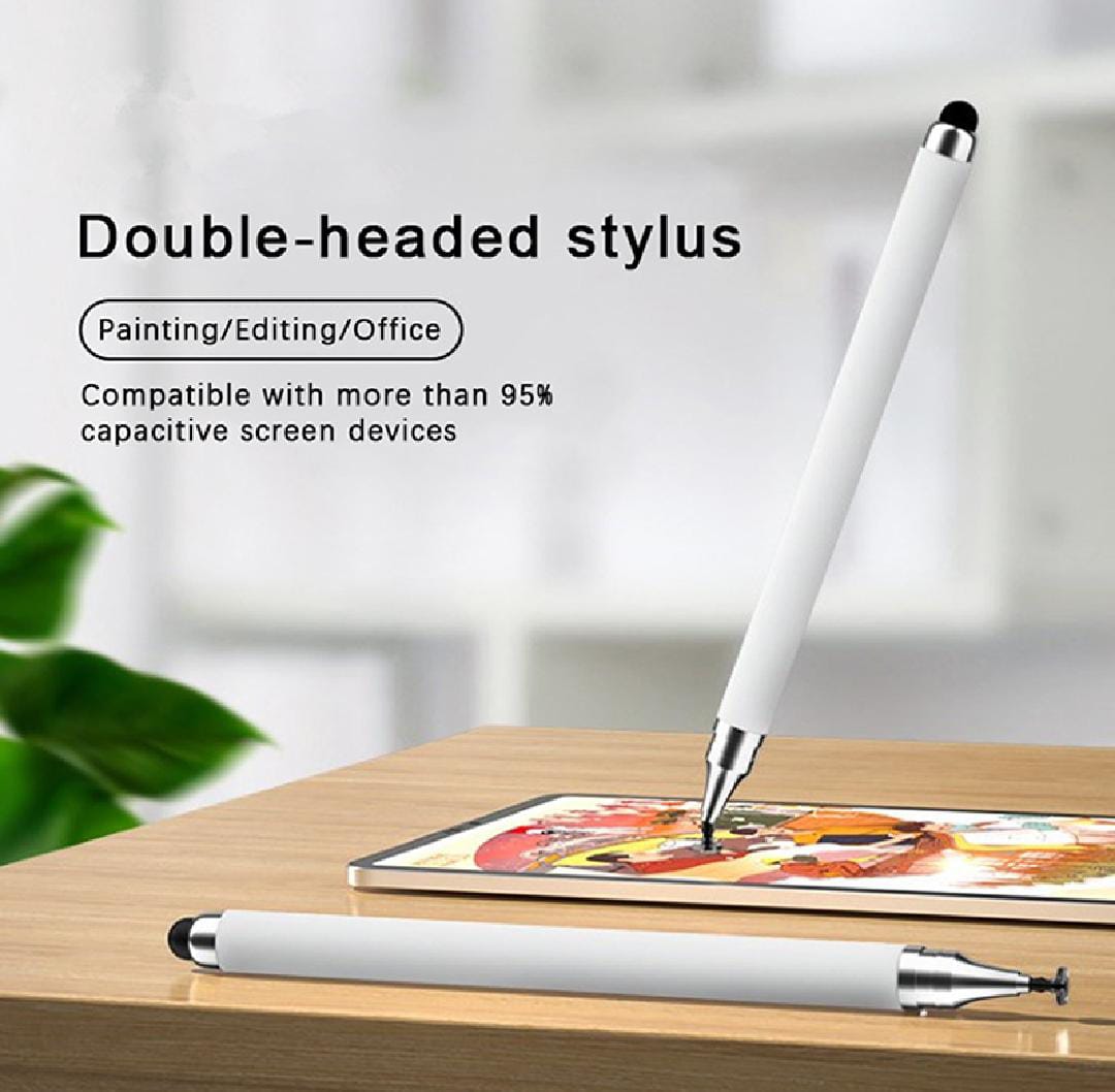 2 in 1 Stylish Universal Stylus Pen for Tablet Mobile Phone Pad Screen Podazz |  Stylish Universal Practical Dual-use Capacitive Tablet Stylus Pen Exquisite Double-headed Silicone Disc Drawing Tablet Phone Capacitor Pen