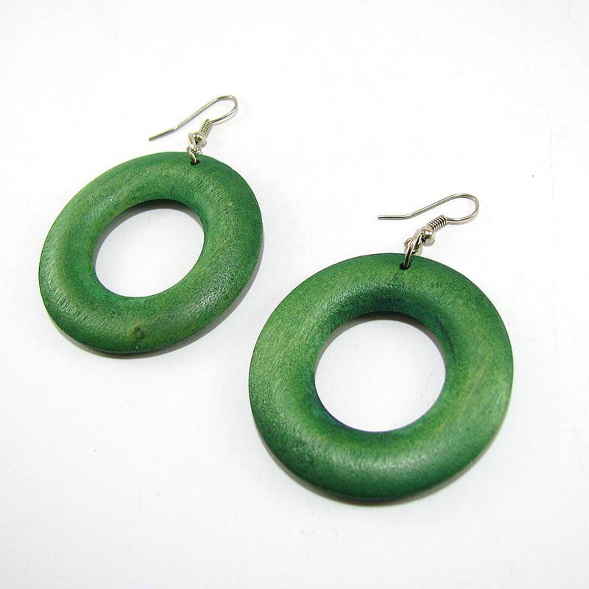 1 Pair - Donnet Style Wooden Fashion Earring Jewelry - Light Weight