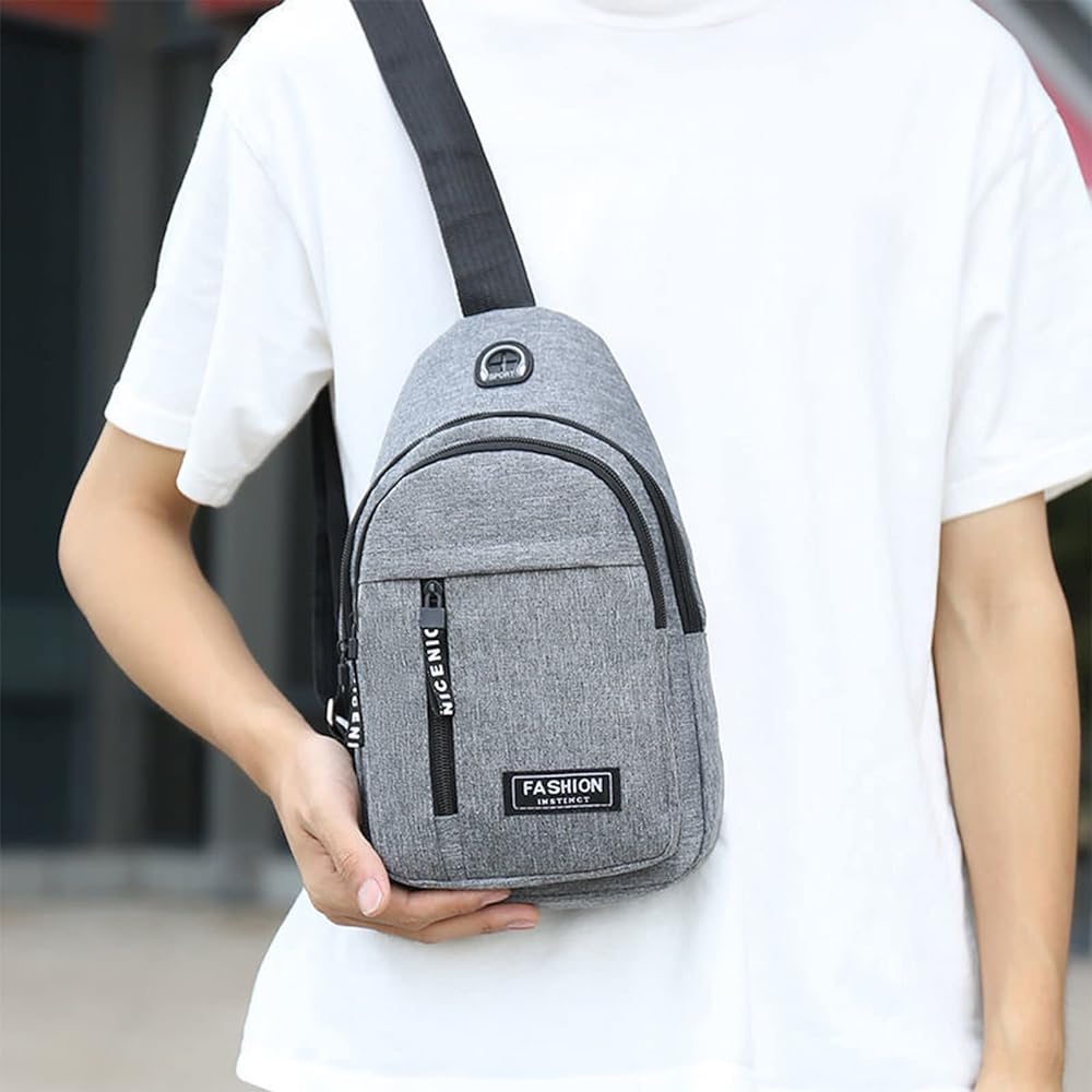 Men Chest Shoulder Bag Crossbody Mini Backpack Backpack for Mobile and Accessories Light Weight Bag use for Boys and Girls Men's Handbags Oxford Bag for Man