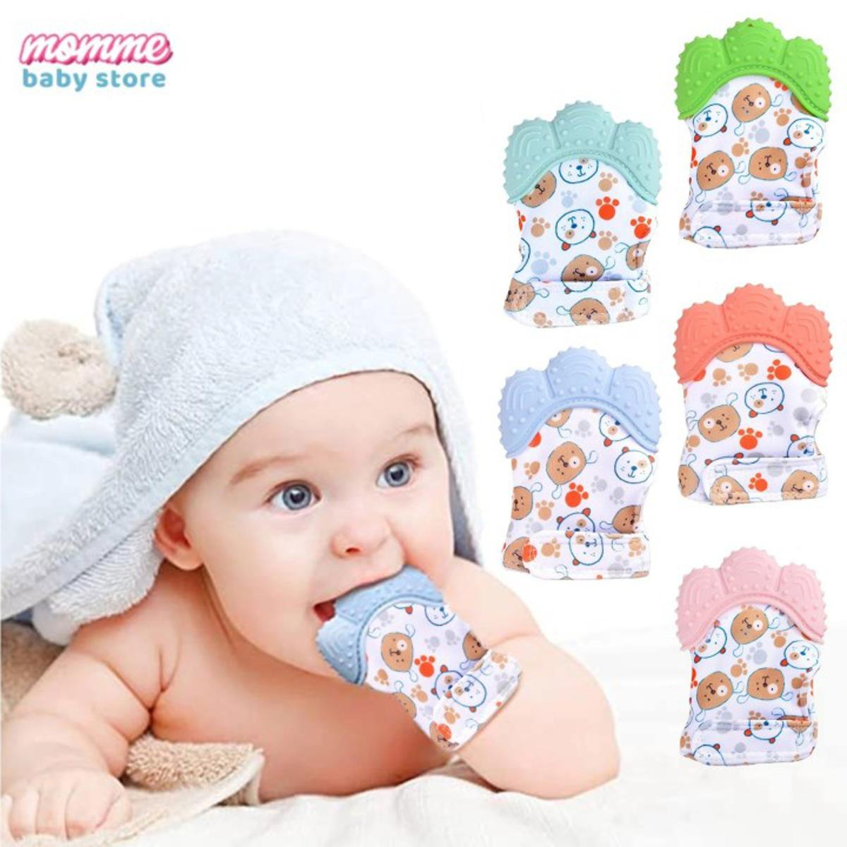 Newborn Baby Silicone Mitts Teething Mitten Cartoon Shaped Glove Soft Food Grade Toddler Baby Teether Toys Baby Chew Toy Gift