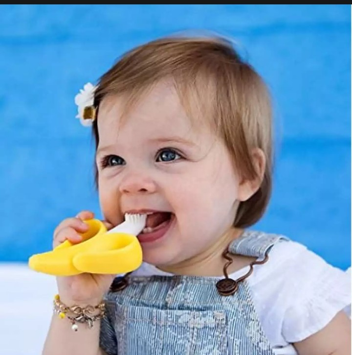 Baby Silicon Banana Teether For Babies Non Toxic Sterilize Imported Made