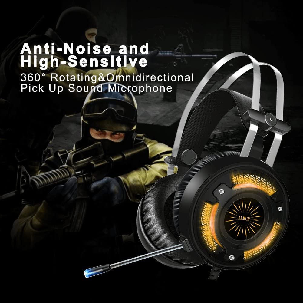 ALWUP Stereo Surround Sound Gaming Headset for PS4, Xbox One, PC, Mobile -  Model: A6 (Black): Buy Online at Best Prices in Pakistan | Daraz.pk