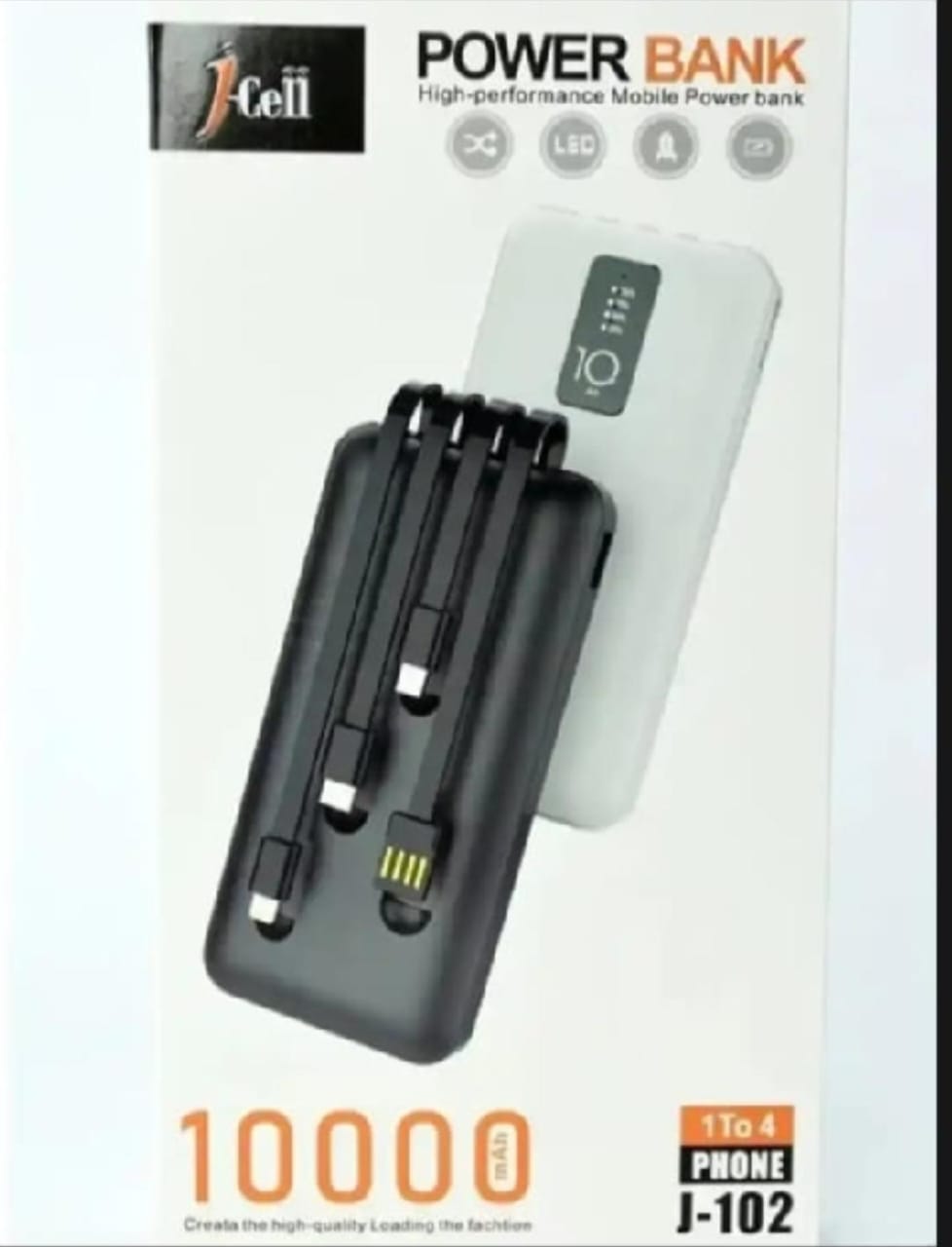 J CELL power bank 10000 MAH-Fast charging power bank-power bank-Portable power bank-Universal power bank charger-10000mah power bank-Mini power bank- Power bank-Android power bank-Smart fast charging supported power bank