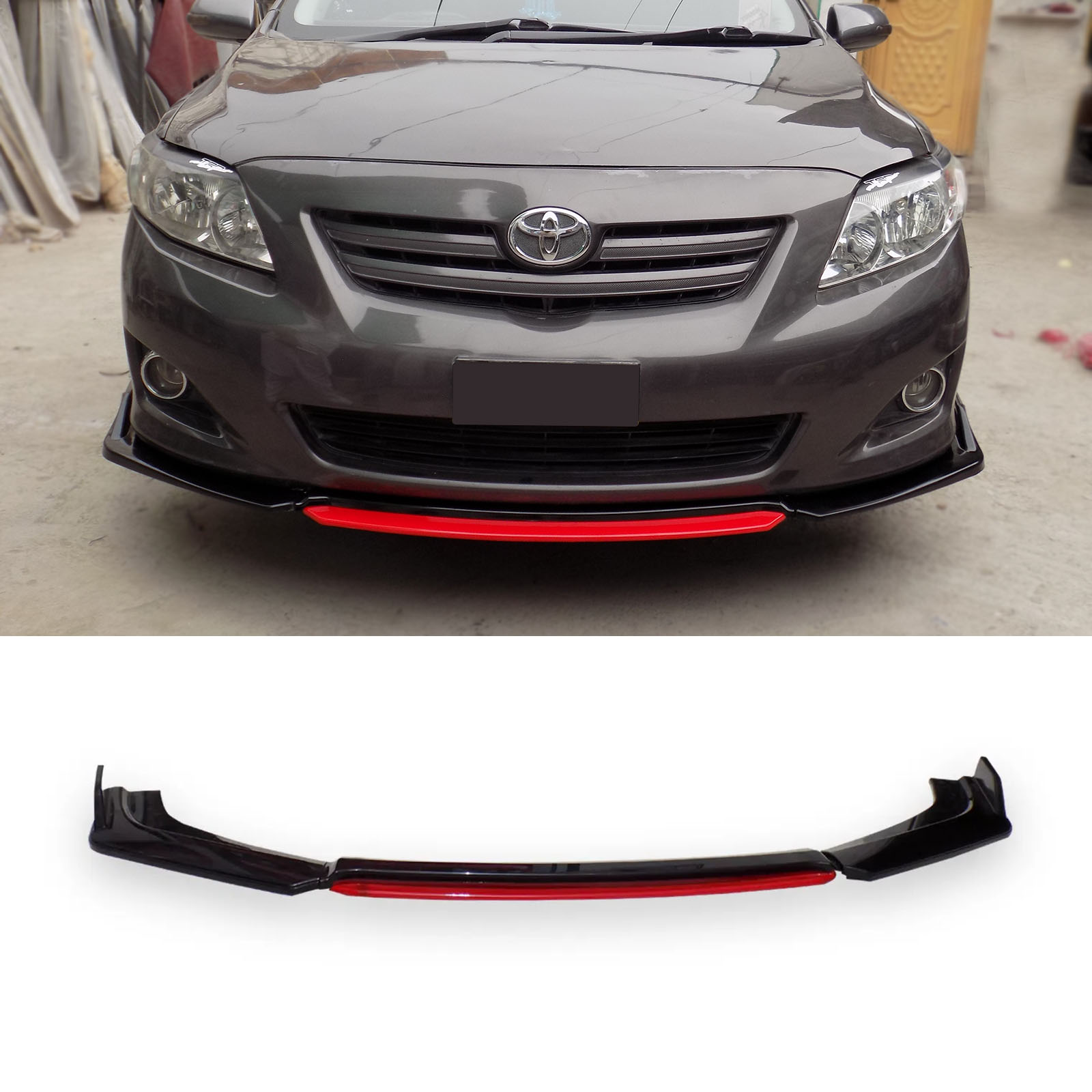 S Factory Style Front Bumper Lips Body Kit Spoiler Splitter Left Right ...