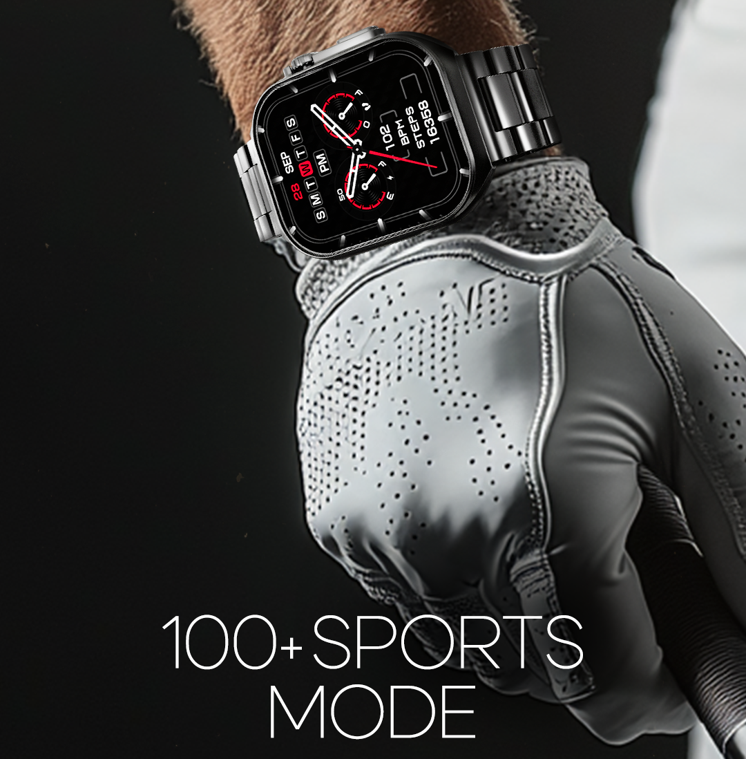 Zero® Elite Smart Watch | 2.04" AMOLED Display, Bluetooth 5.3, Health Monitoring, IP67 Waterproof | All-in-One Fitness and Lifestyle Smartwatch