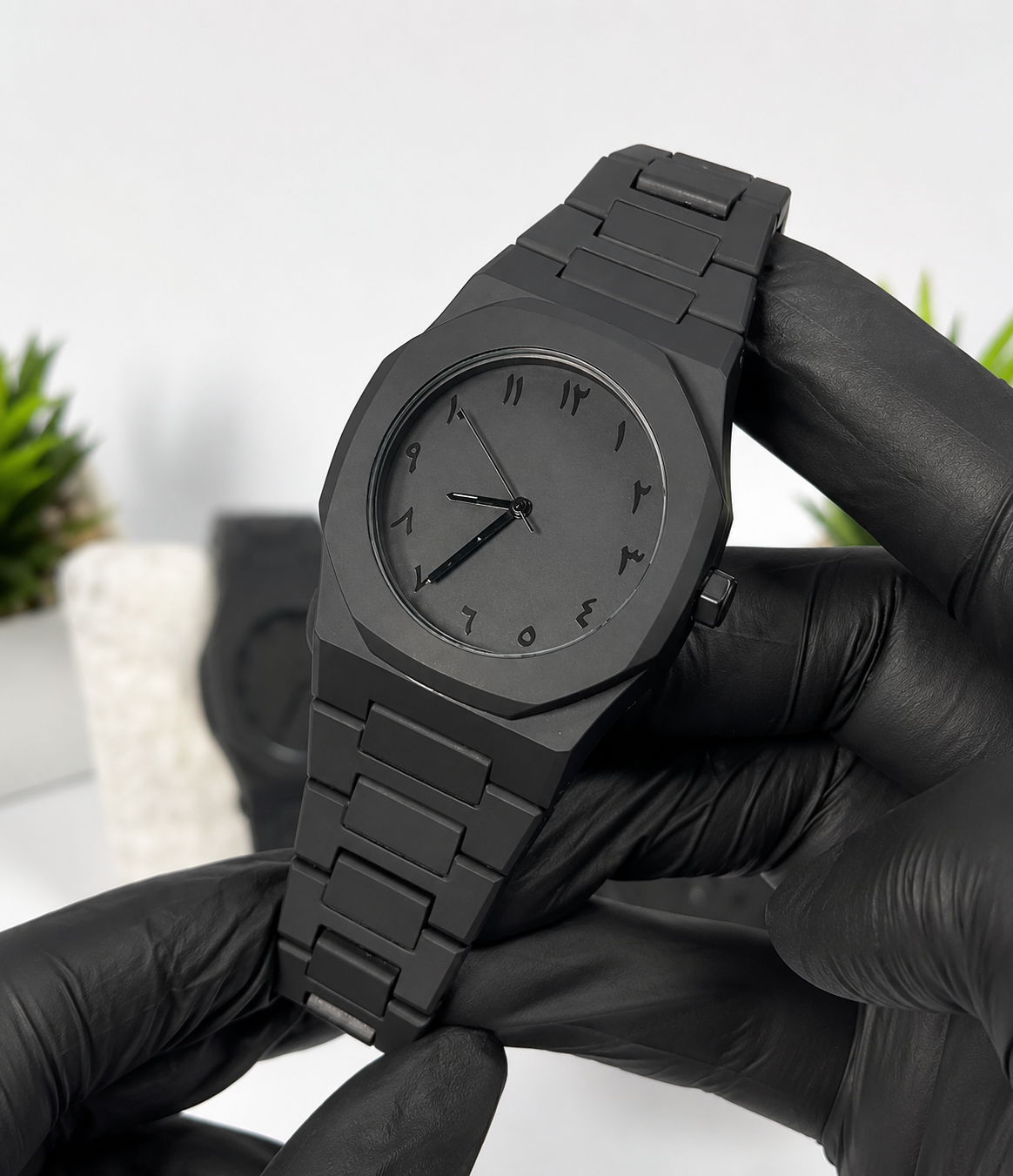 Black Arabic Aura Watch For Men Stylish Aura Watch 100% Original Watch