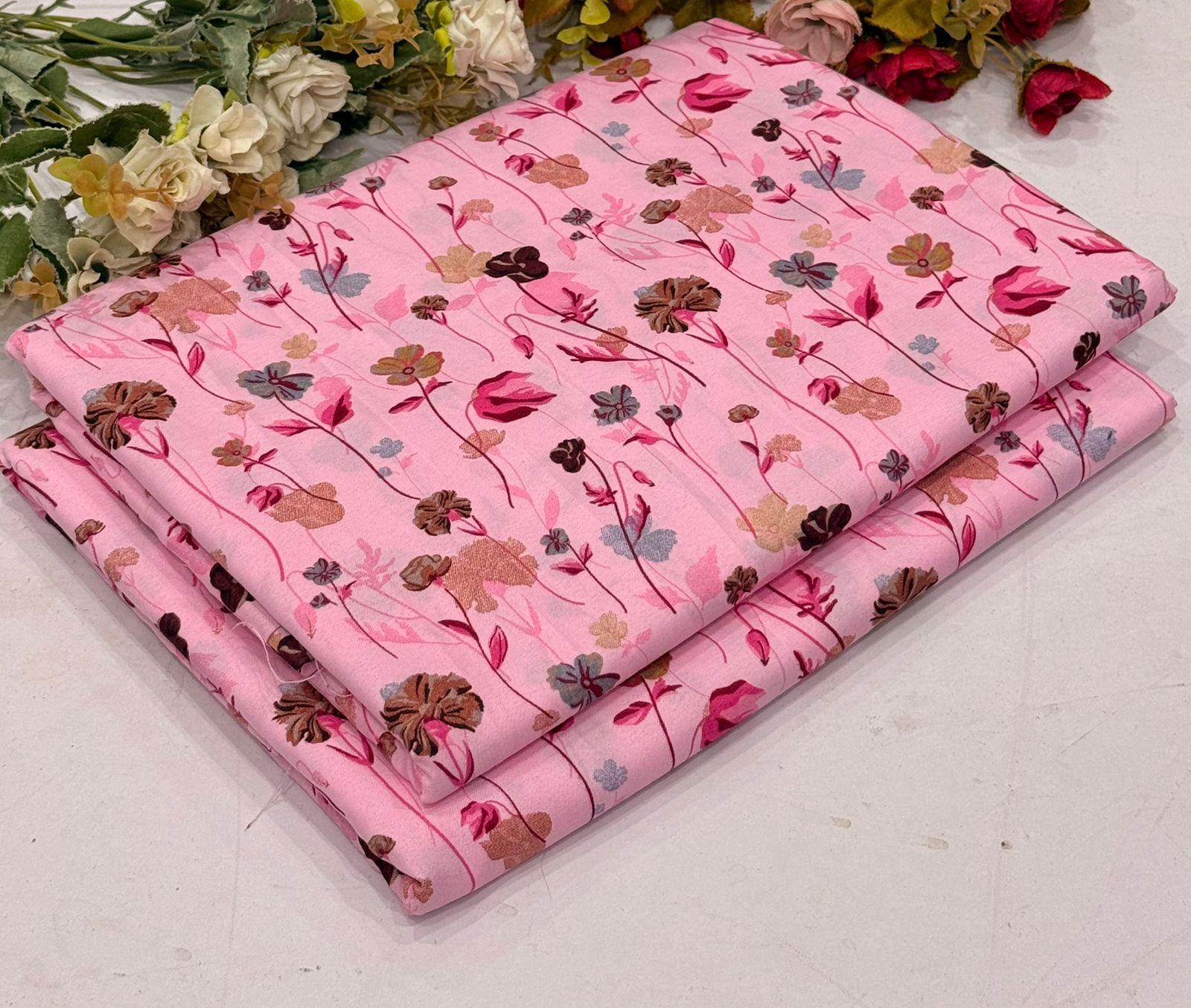 Well various Digital Print Cotton 2pc Suit Latest Design, All Season Cotton Collection Women Suit