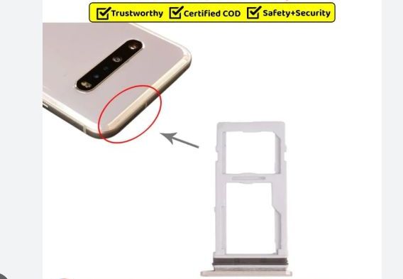 LG V60 SIM Tray Sim Jacket Sim Slot Sim Door For LG V60 - Silver