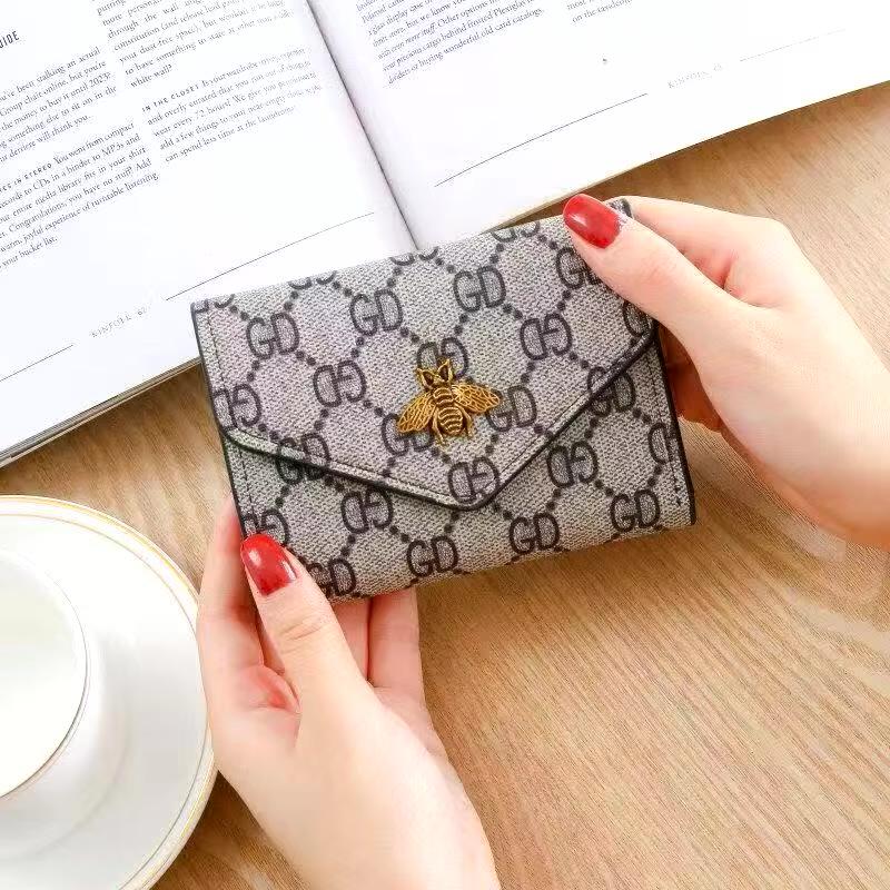 Short Women Wallets Small Slim Luxury Wallet New Fashion Pu Leather Female Purse Designer Money Bag Card Holder, wallets For Girls