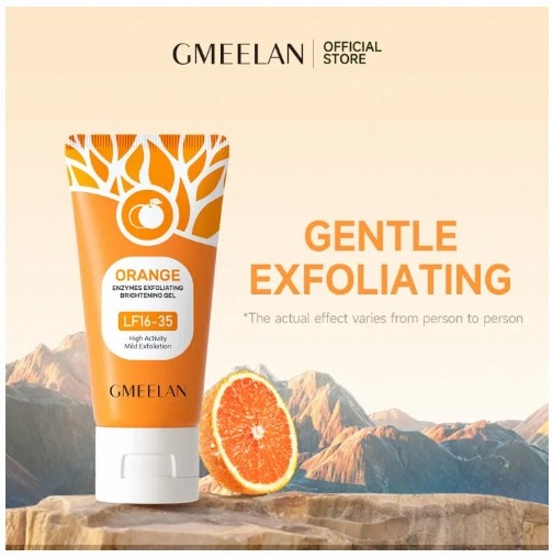 Orange Enzymes Exfoliating Brightening Gel LF16 35 50g Natural Radiance Boost Gentle Peeling Gel for Smooth Glowing Skin