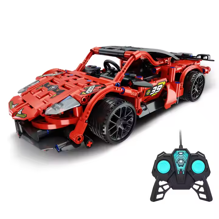 KIDDO KASTLE - Remote Control RC Building Block Car 503+ PCS | 1:16 DIY STEM Off-Road RC Truck Building Blocks Set | 2.4GHz Remote Control Drift Car Construction Brick Toy for Kids | Assorted Models