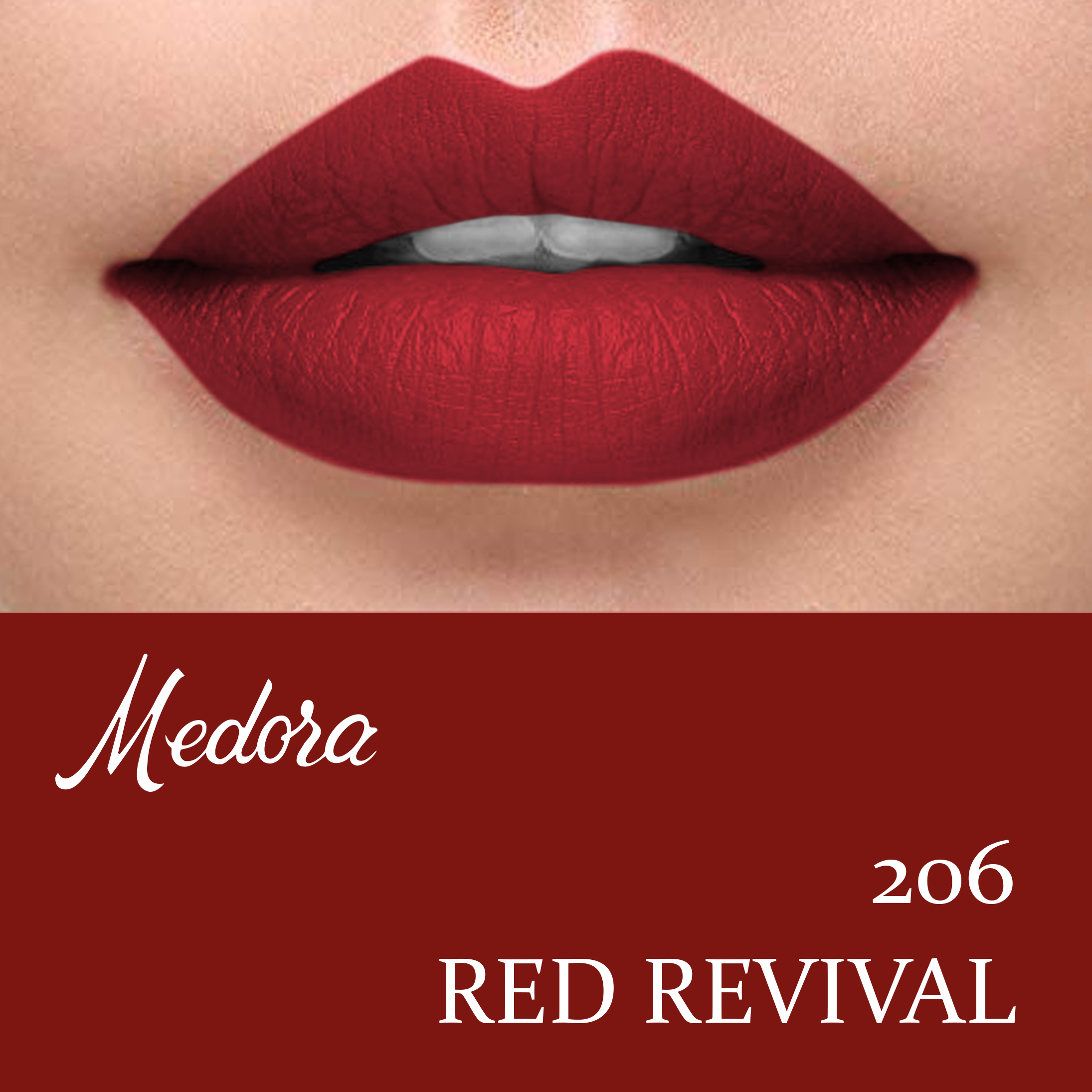 medora red lipstick number