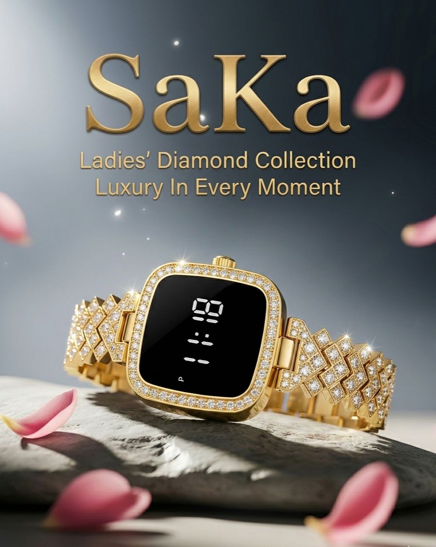 Diamond Ladies LED Watch Touch Screen Wristwatch For Girls Females Luxurious