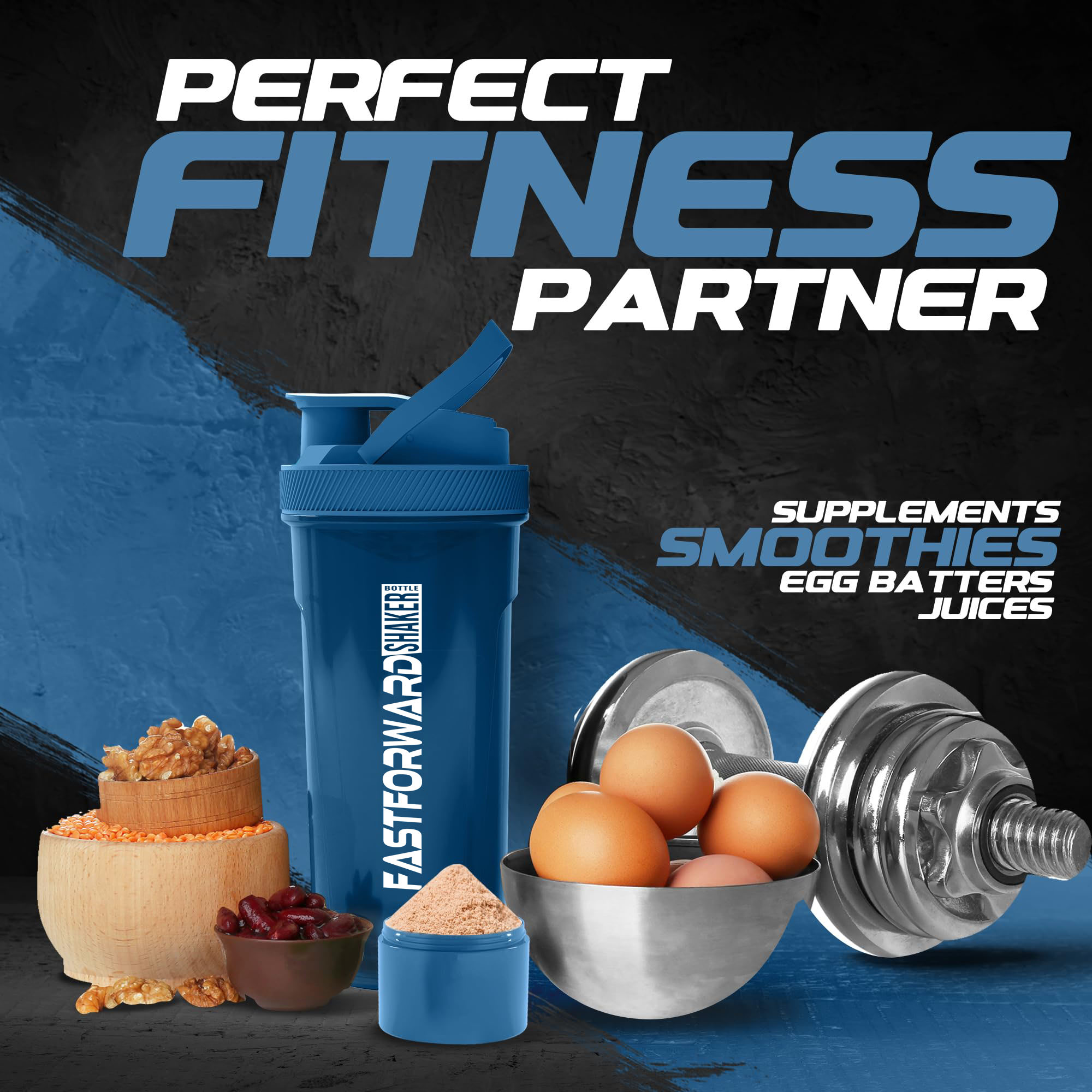 Maximize Your Workouts with Our 24-Ounce Protein Shaker Bottle – Ideal for Pre & Post-Workout Nutrition, Featuring Twist and Lock Protein Box Storage!