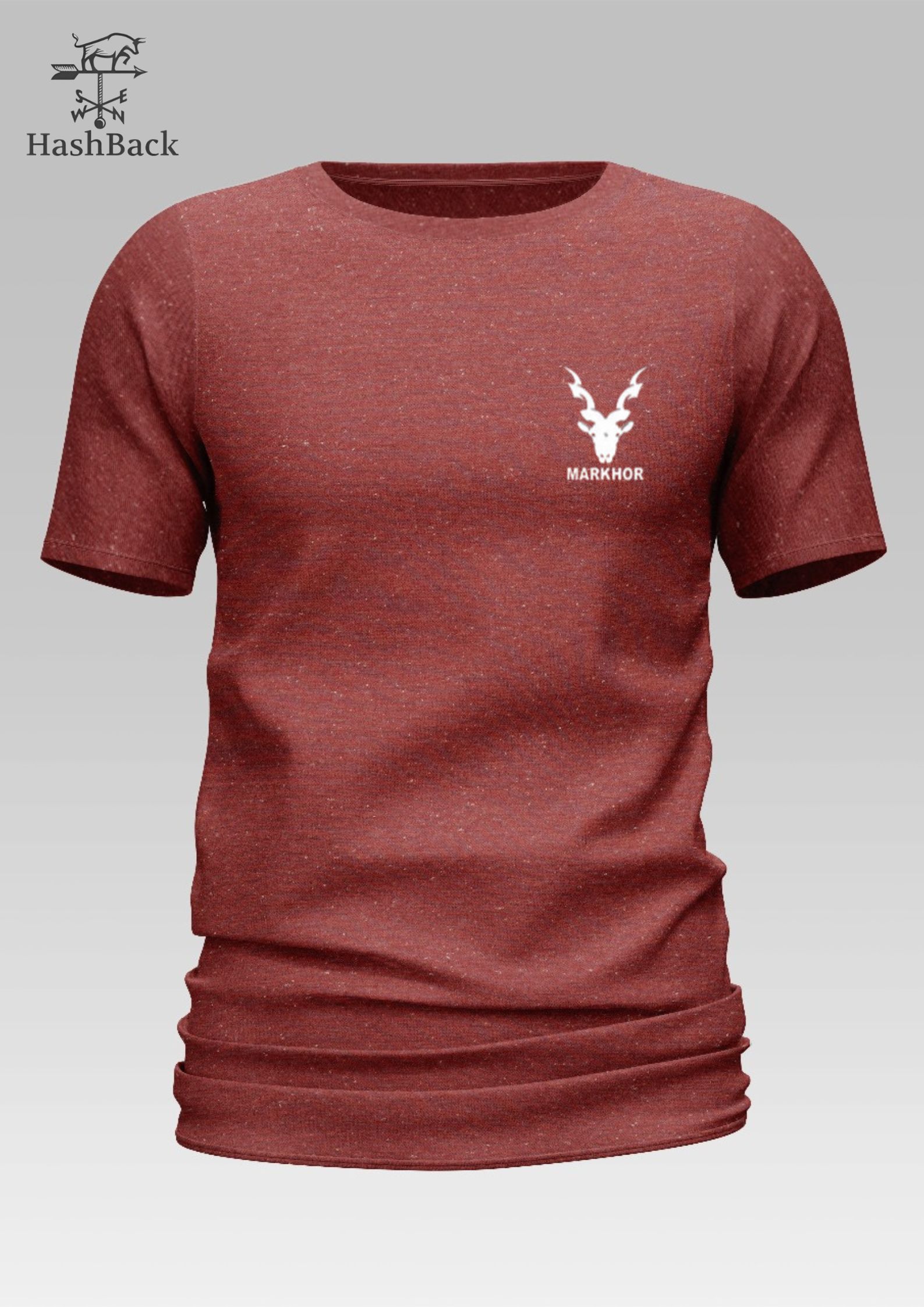 HashBack basic Oversized premium Tshirt For Men Markhor Printed