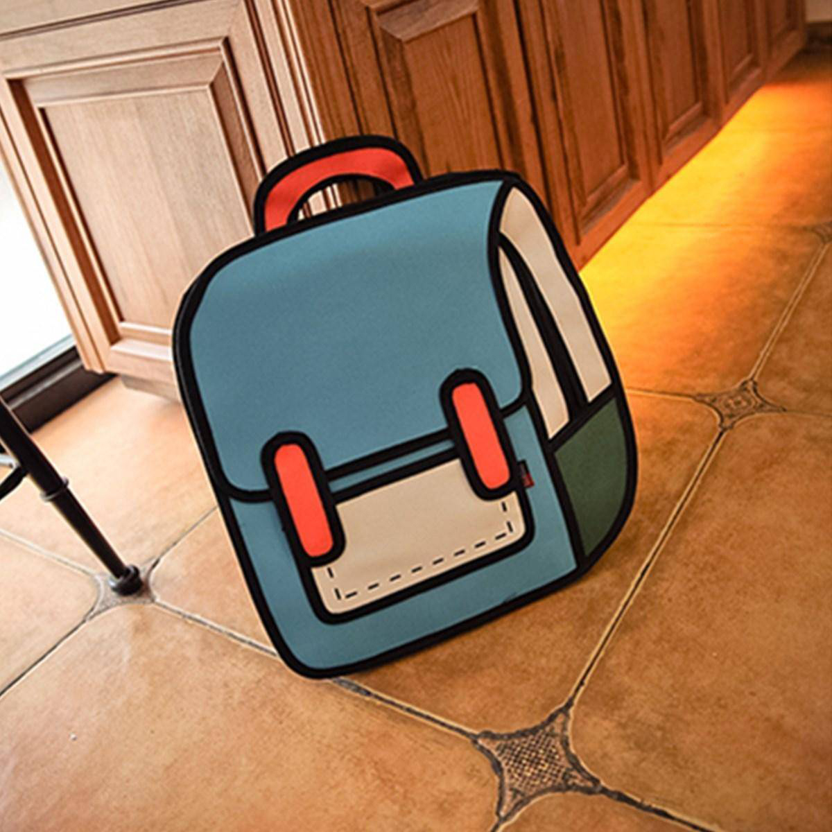 2d drawing backpack