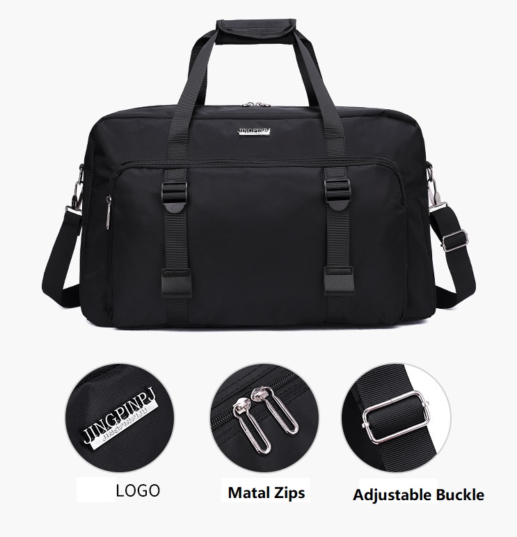 Large Capacity Travel Duffle Bag for Men & Women | Waterproof Hand Carry Gym Bag | Overnight Luggage Shoulder Bag with Adjustable Strap, Multiple Compartments & Premium Quality Zippers