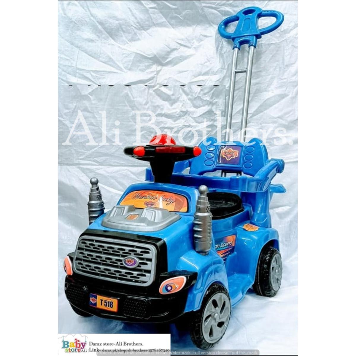 Baby Auto Rotating Car With Back Side Arm Support & Stroller , 2-8 Years Old Baby Loud Music with Different Tones, with Colorful lights front & back side for baby attraction.....