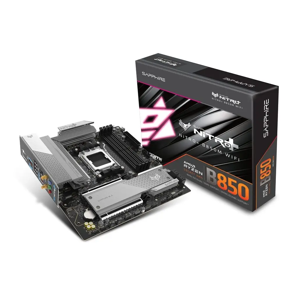 Saphire Nitro+ B850M Wifi DDR5 AMD AM5 microATX Motherboard