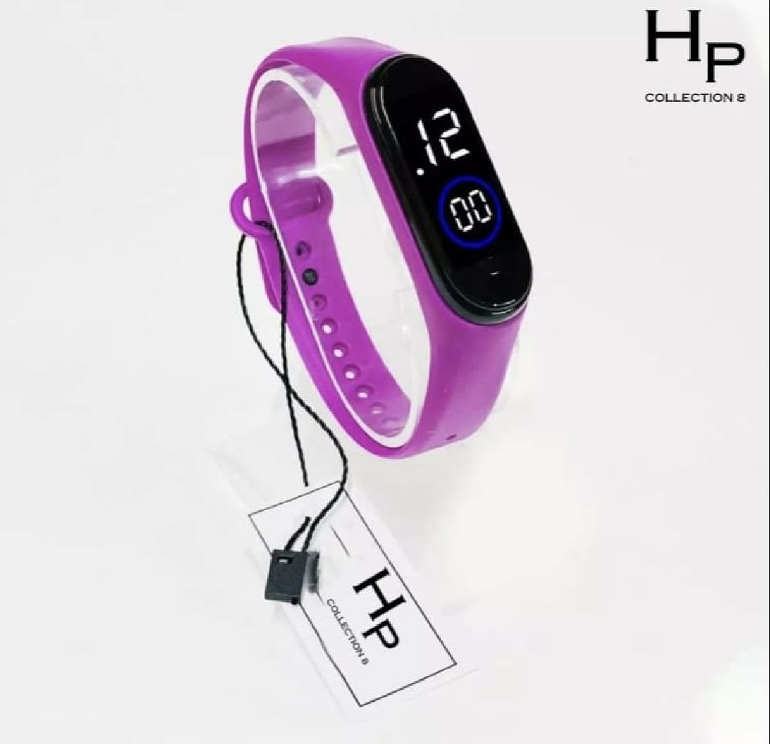 M4 Touch Waterproof Sport Led Digital Watch  for Girls | Simple & Soft Silicon Strap | Pastel Colors For Ladies Girls Boys & Kids