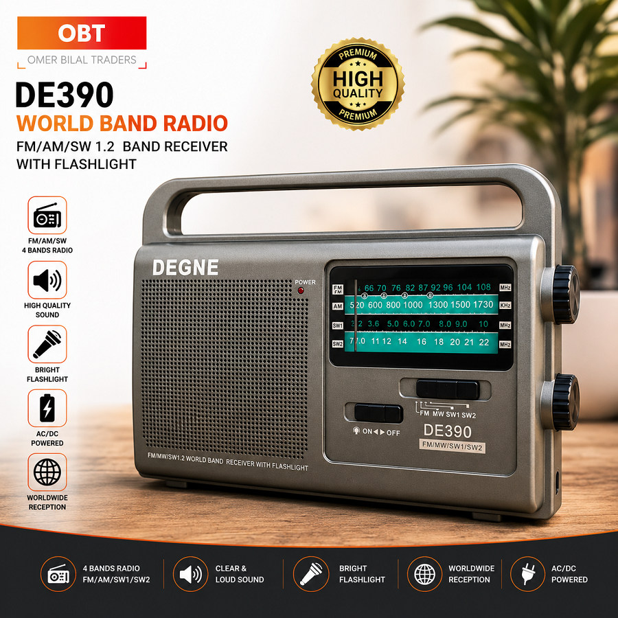 DEGNE RADIO DE390A Portable 4 Bands Radio