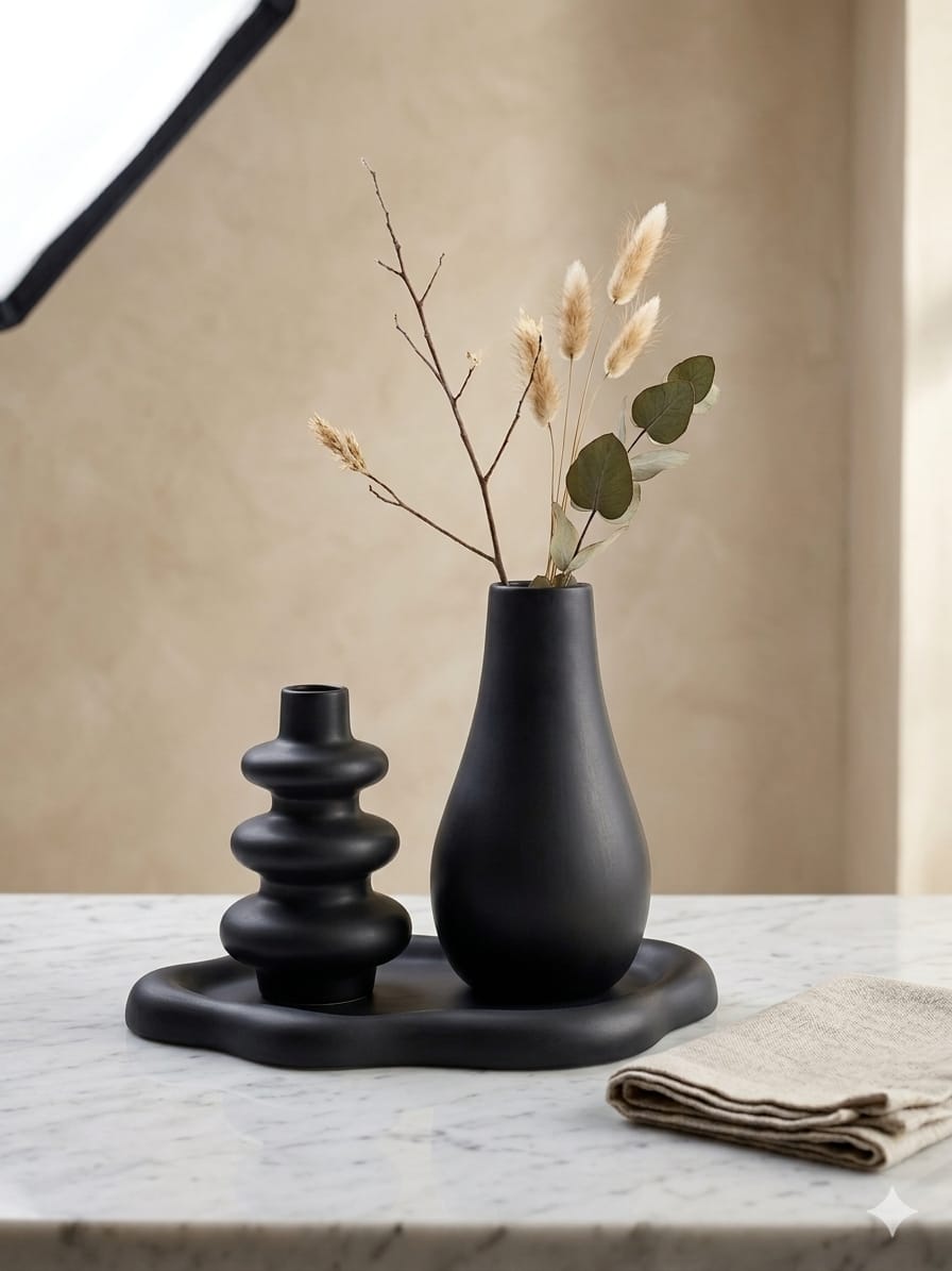 Creative Design Vase Ornaments Artistic Style, Decorations Suitable for Fireplace, Bedroom, Kitchen, and Living Room Decoration, office and theme based area