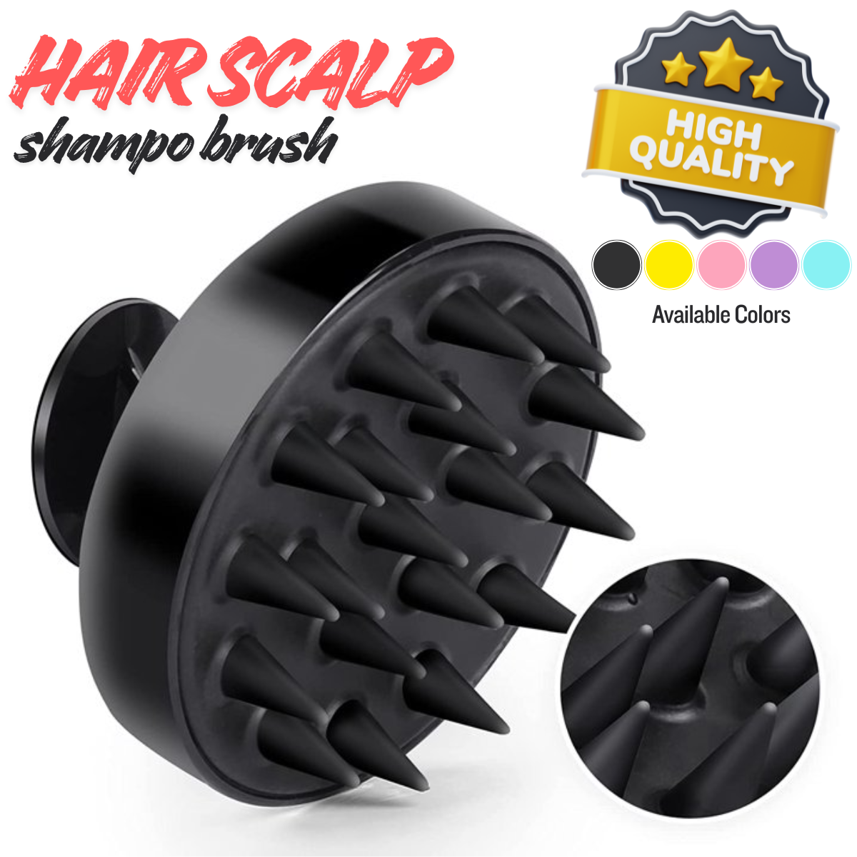 Non-Slip Silicone Scalp Massager Brush – Soft Silicone Bristles for Deep Cleansing, Dandruff Removal & Relaxing Hair Massage | Manual Shampoo Brush & Head Scrubber for Wet/Dry Hair | Anti-Slip Handle Bath Comb for Men & Women Hair Care price in Pakistan