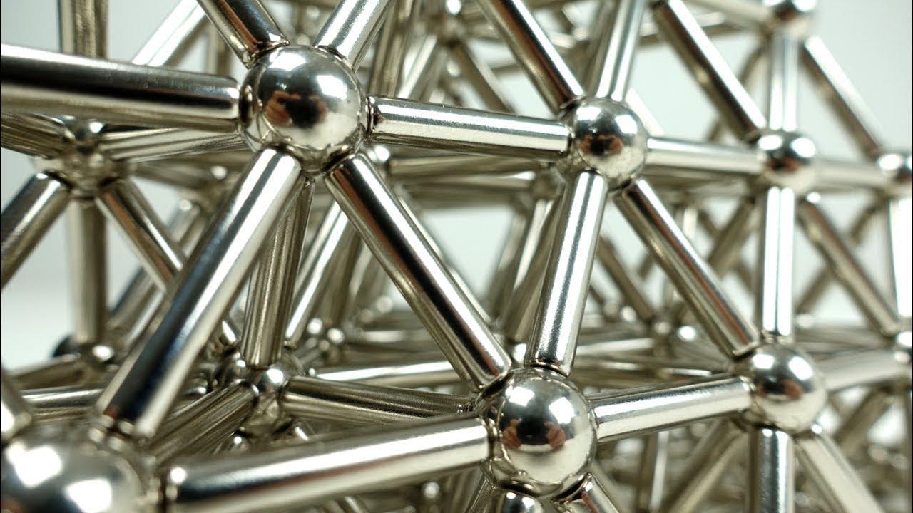 8mm Balls and  Magnetic Rods Toy (63 pcs)