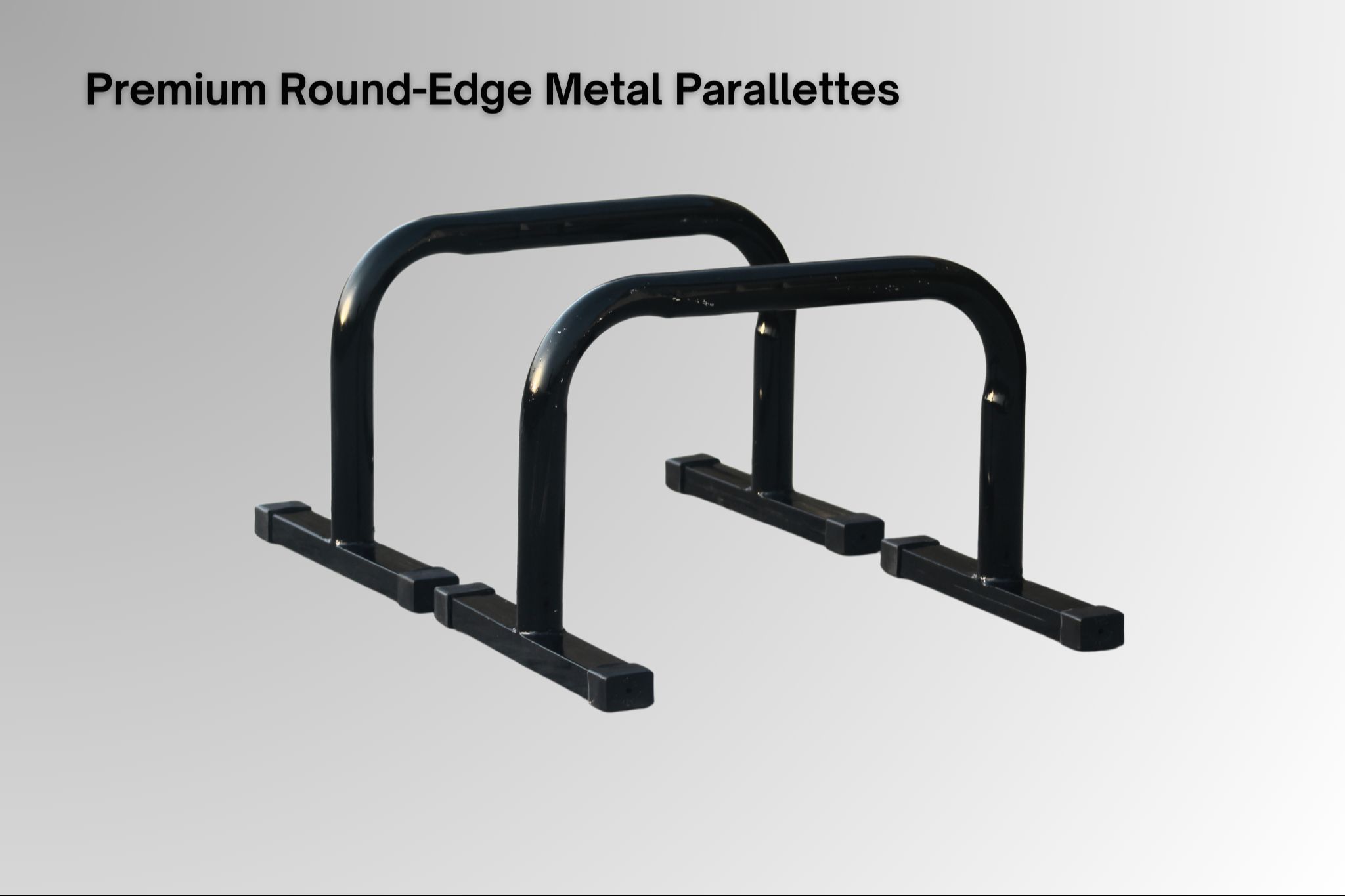Premium Round-Edge Metal Parallettes –   Push-Up Bars for Calisthenics, Handstands, Dips & Home Workouts | Metal Parallettes | Non-Slip Base |Heavy-Duty & Wrist-Friendly Design | Pushups Stands | Heavy Duty Parallettes