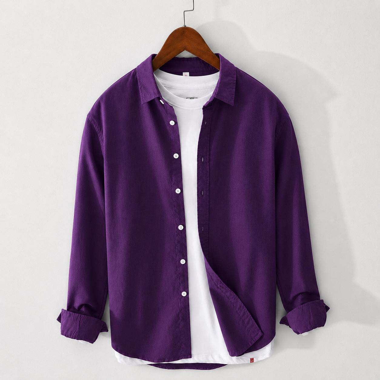 Shirt for Men with under white T-Shirt All Season Cotton Slim Fit Party Wear Multiple Colors Available