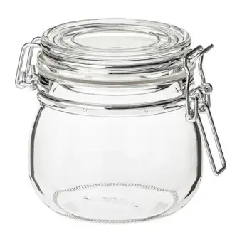Korken Jar With Lid Clear Glass Air Tight Jar Glass Jar
