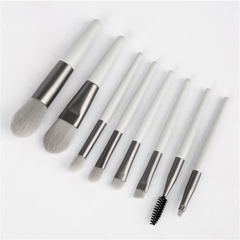 8Pcs Mini Size Makeup Brushes Pcs Mini Travel Portable Soft Makeup Brushes Set Eye Shadow Foundation Powder Eyelash Lip Concealer Blush Make Up Brush Set