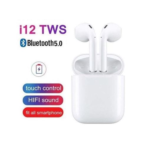 i12 TWS Wireless bluetooth Earpods with Touch sensors original Earphone  Stereo Pop Up For iPhone and all android devices: Buy Online at Best Prices  in Pakistan | Daraz.pk