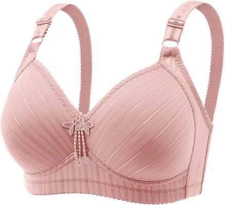 Women Adjustable Straps Wire Free Cotton Soft Foam Padded Bras Back Closure  Big Size bra for women and girls Cup Size B C D Size 36 To 50 (we can send  any color)