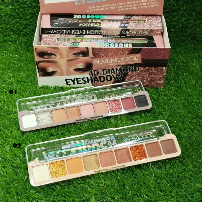 9 color eyeshadow palette Matte Diamond Shimmer Glitter Eye Shadow Kit Waterproof Long Lasting cosmetics