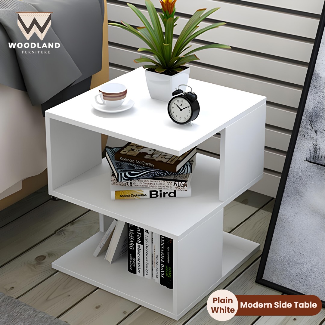 Stylish Coffee Table Side Table MDF Wood Metal Legs End Table for Living Coffee Table Side TableRectangle Hallow Design Night Stand Storage Bedside Table Sofa modern end side coffee table with storage shelf living room furniture in Ready To Assemble Form