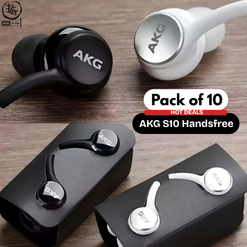 AKG S10 Handsfree | Universal Earphones | Heavy Bass & Clear Sound | Compatible with All Android Devices.