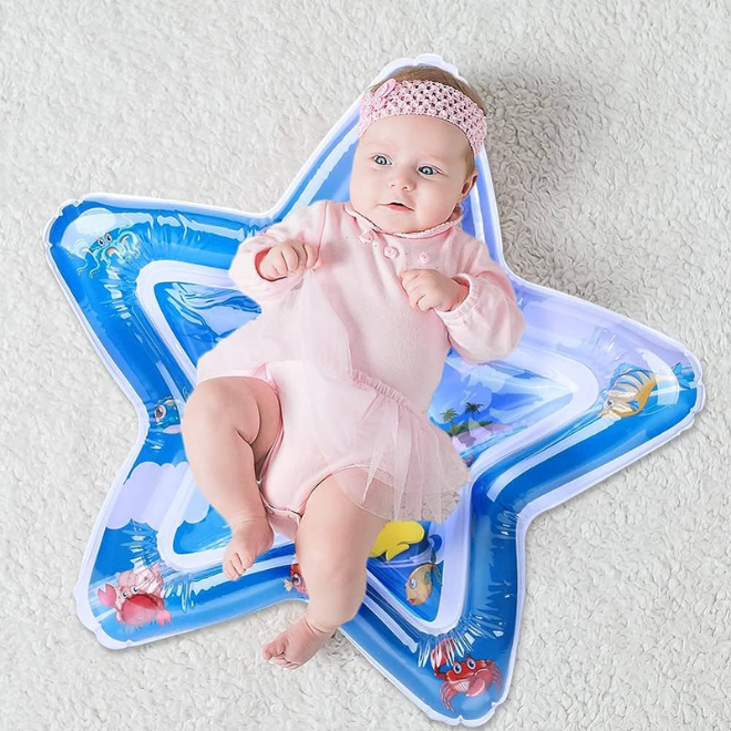 Baby Water Play Mat Inflatable Infant Tummy Time Leakproof Activity Toy Mat For Infants And Toddlers