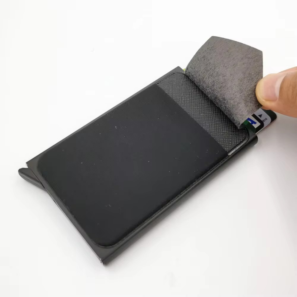 Automatic Metal Pop Up Card Holder Wallet for Men and Woman Slim wallet  Small Card holder