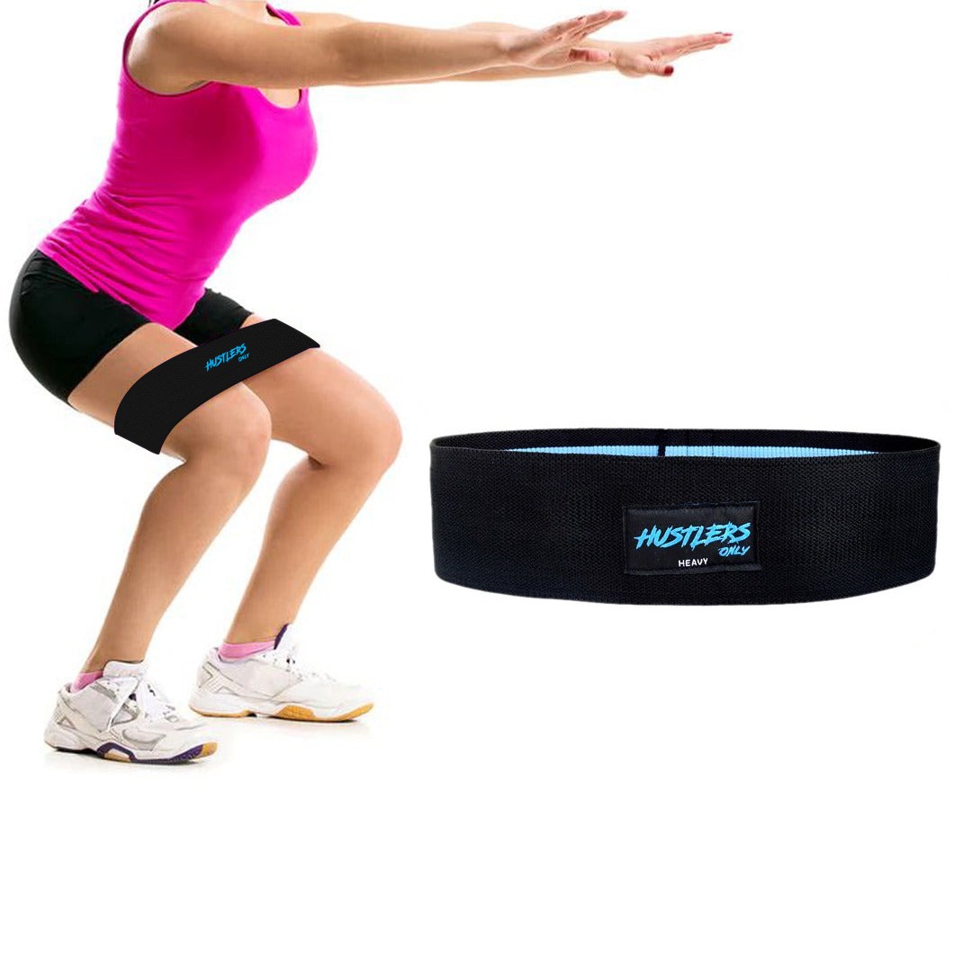 Resistance Bands for Legs - Huslters Only Hip Band Workout Bands  Fabric Hip Resistance Band for Men and Women - Booty Bands for Working Out - Exercise Bands Resistance Bands