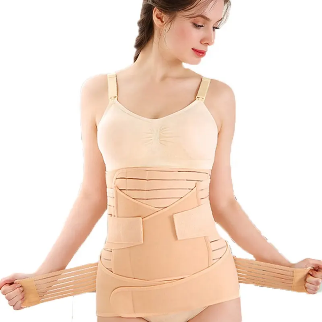 Body shaper Postpartum Belt 3 in 1 Girdle Post Belly Belt After Birth Belly Band Postpartum Support C-Section Recovery Belt