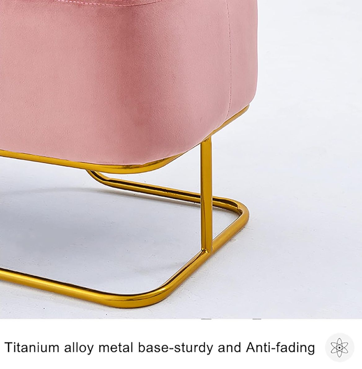3 Seater Luxury sofa sitting Stool With Metal Stand- sofa   Chair   Stool customization