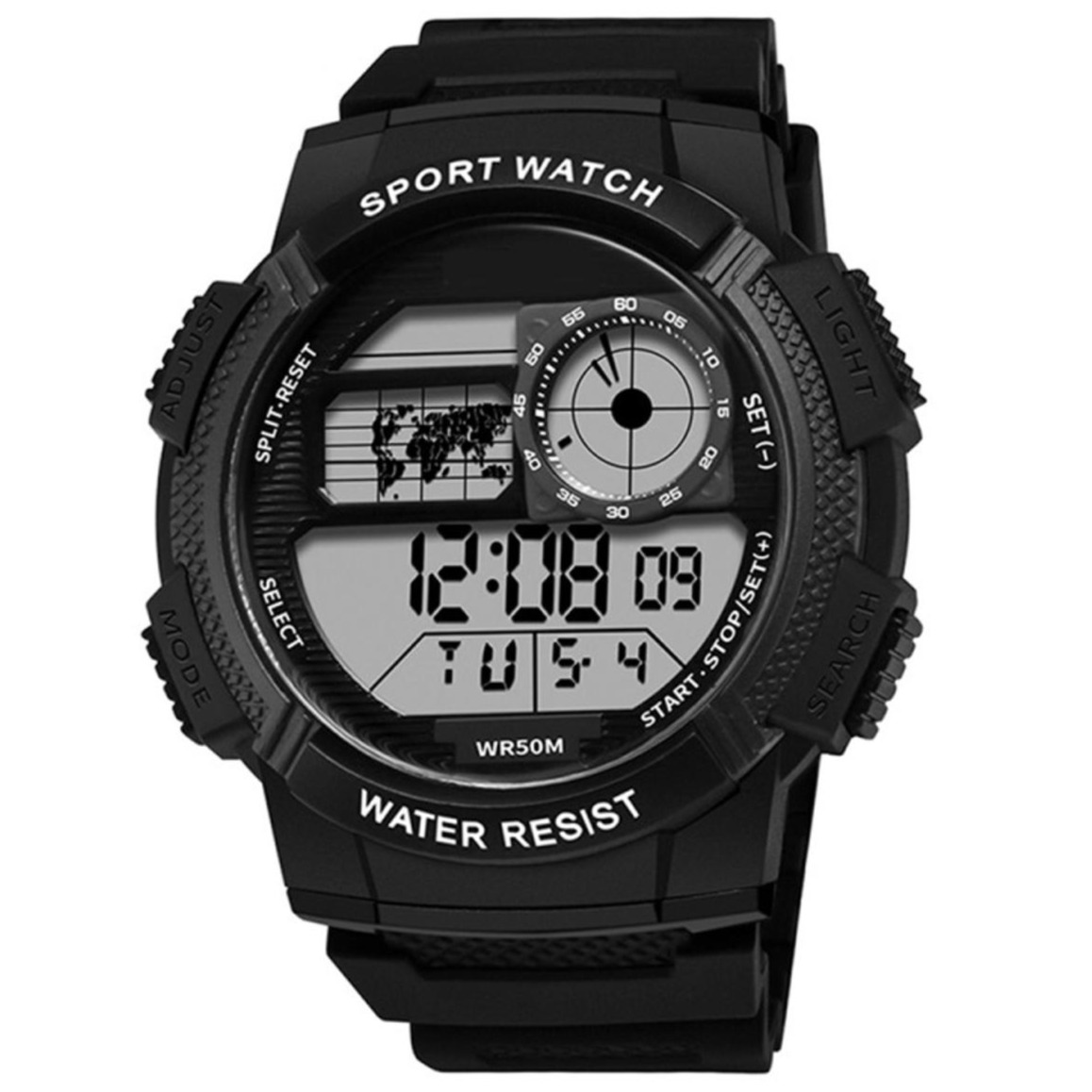 Military Men's Digital Sports Watch For Men Boys Waterproof with LED Back light Digital Watch for Men