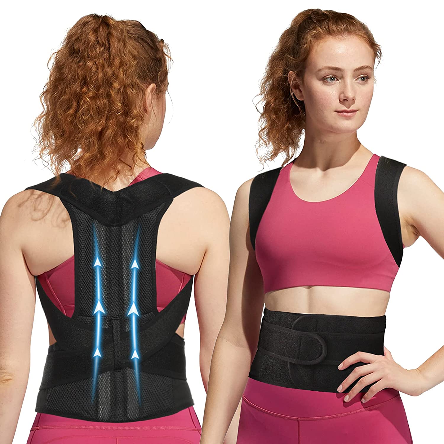 Back Brace for Lower Back Pain Relief - Back Support Belt for Women and  Men,Adjustable Removable Suspender Straps,Lower Back Belt for Heavy Lifting