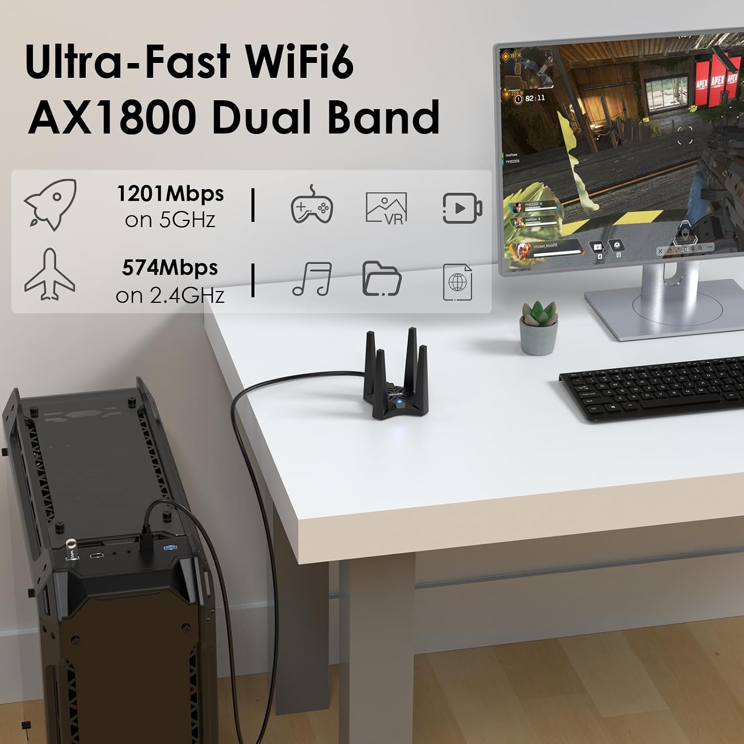 WAVLINK WiFi Extender & USB WiFi Adapter | AC1900 Outdoor Access Point | AC1300 USB 3.0 Dual Band Wireless Adapter