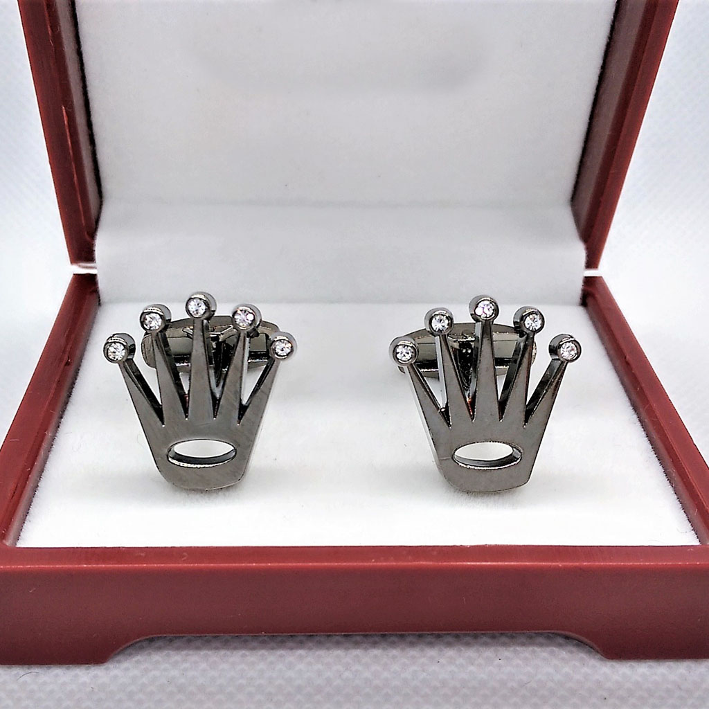 Golden Crown Cufflinks For Men Studs Gifts for Men